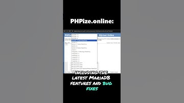 SQL Fiddles Have Updated Their MariaDB Versions! #shorts