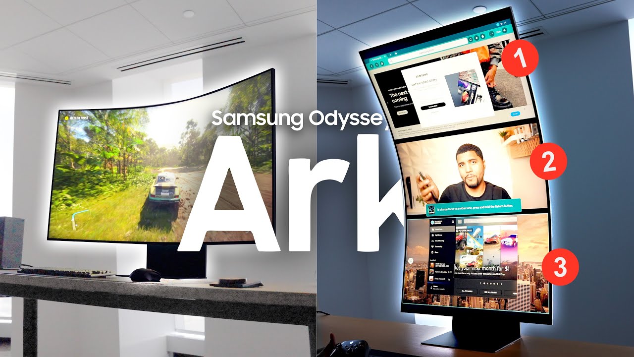 Samsung Odyssey Ark 2nd Gen (G97NC) 4K curved gaming monitor now