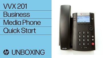 VVX 201 Business Media Phone Quick Start | HP Support