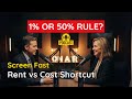 1% Rule vs 50% Rule in U.S. Rental Property: Fast Tools to Screen Deals