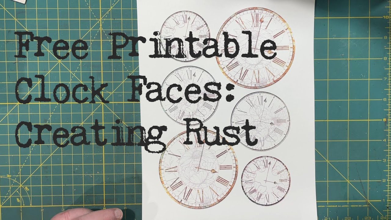 Clock Faces:  Creating Rust effect