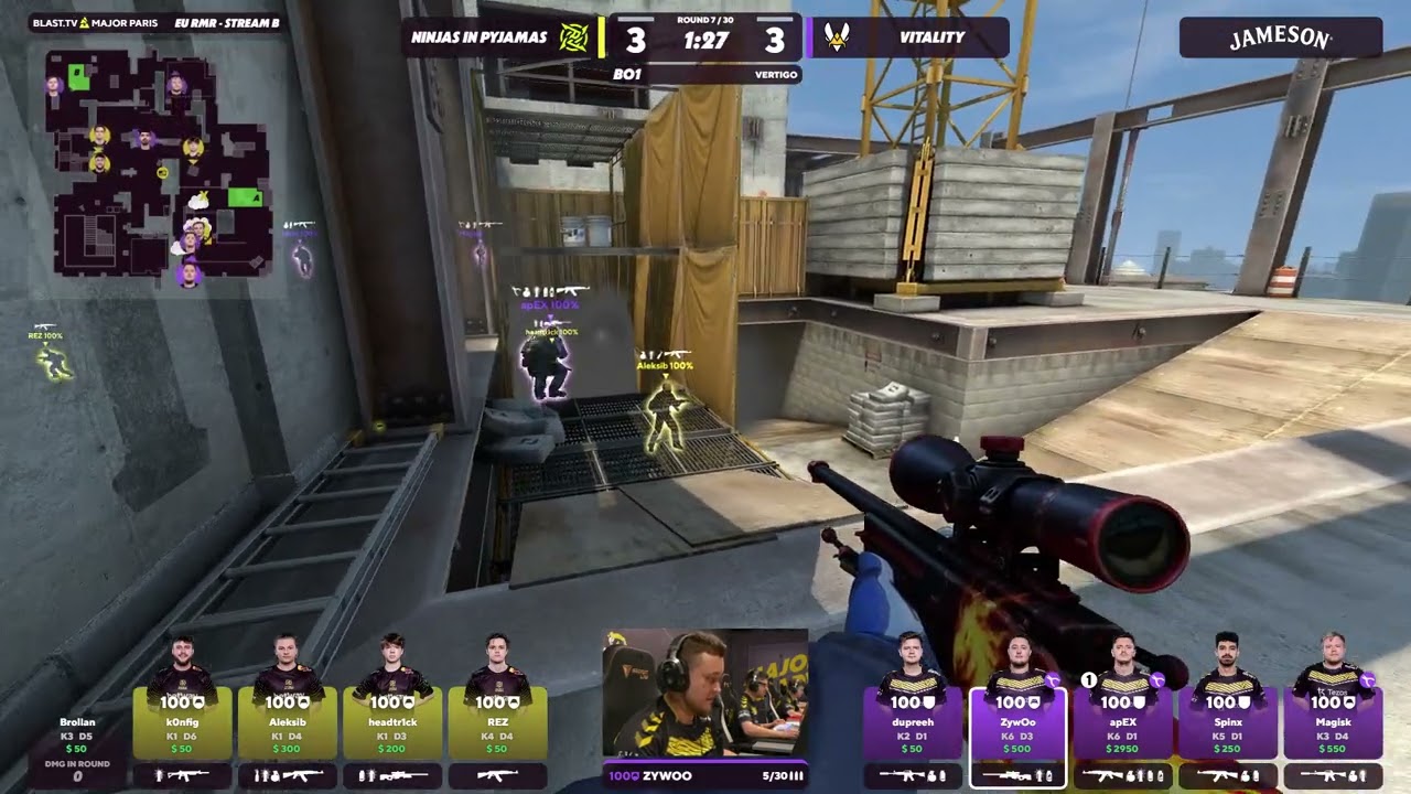 Apex baitando pro ZywOo dá um varado insano