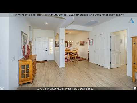 17721 S Indigo Frost Pass, Vail, AZ home video tour