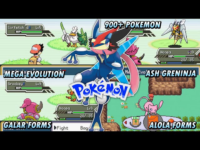 New GBA Rom Hack 2020 Emerald Randomizer with Gen 8 Pokemon, Galar forms,  Mega Evolution - BiliBili