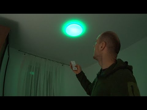 Монтаж СВЕТИЛЬНИКА в НАТЯЖНОМ ПОТОЛКЕ