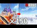 ロケット150発使って拠点を更地にした結果【RUST】