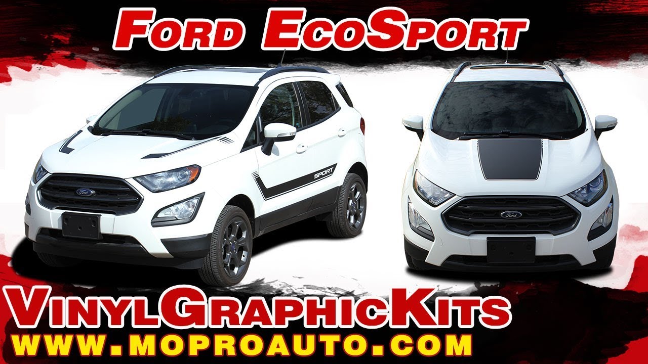 20132019 Ford EcoSport Hood and Side Stripes Vinyl Graphic Decal