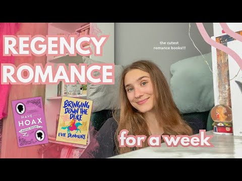 reading the cutest regency romance novels for a week💓 - romance reading vlog!
