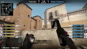 CS:GO POV Demo FaZe NiKo (21/9) vs NiP (de_dust2)