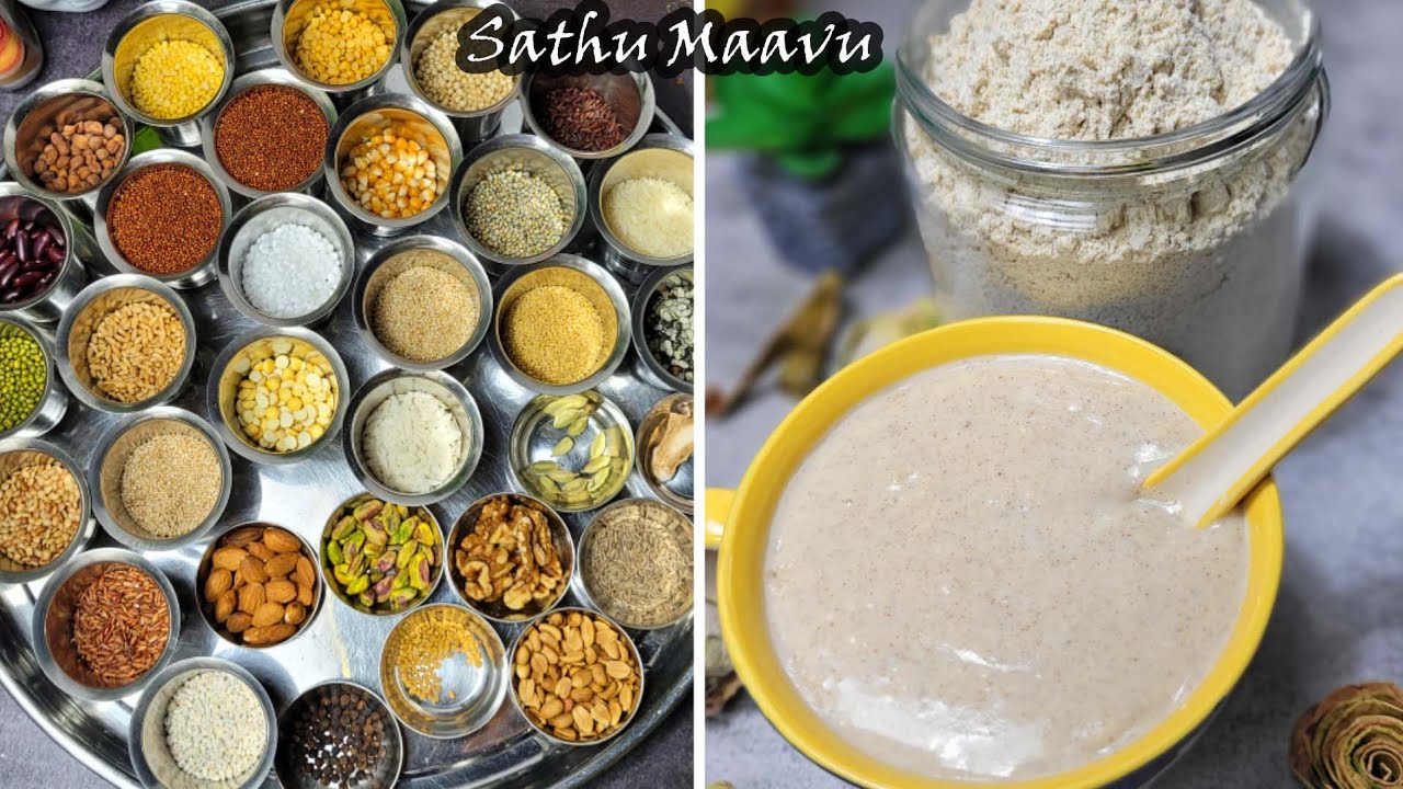 SATHU MAAVU | HEALTH MIX | PORRIDGE MIX | HOMEMADE HEALTH MIX | CHATHU MAAVU | MULTIGRAIN HEALTH MIX