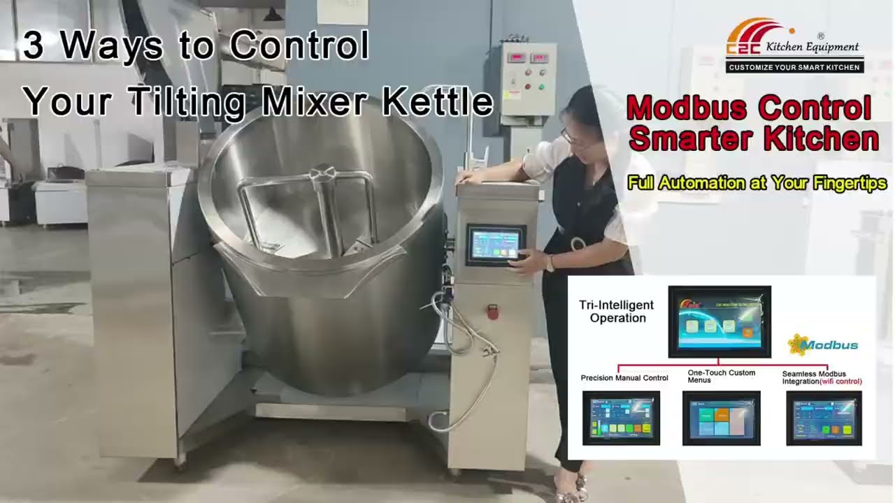 Modbus RTU/TCP Control | Smart Automation for Industrial Tilting Kettles