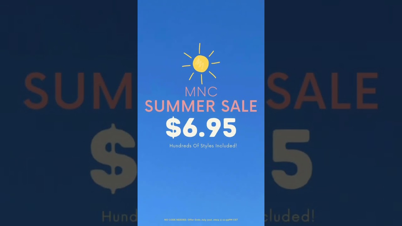 $6.95 Summer Sale 🥳