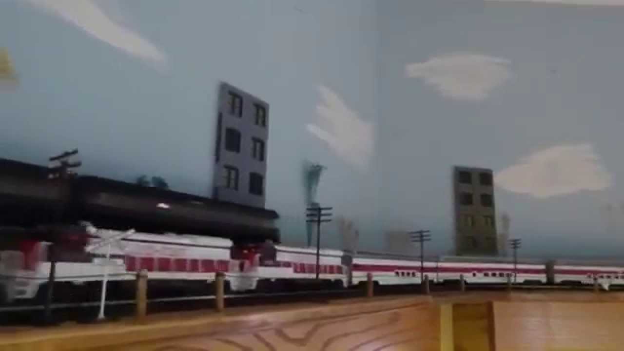 Ceiling Train Layout - YouTube