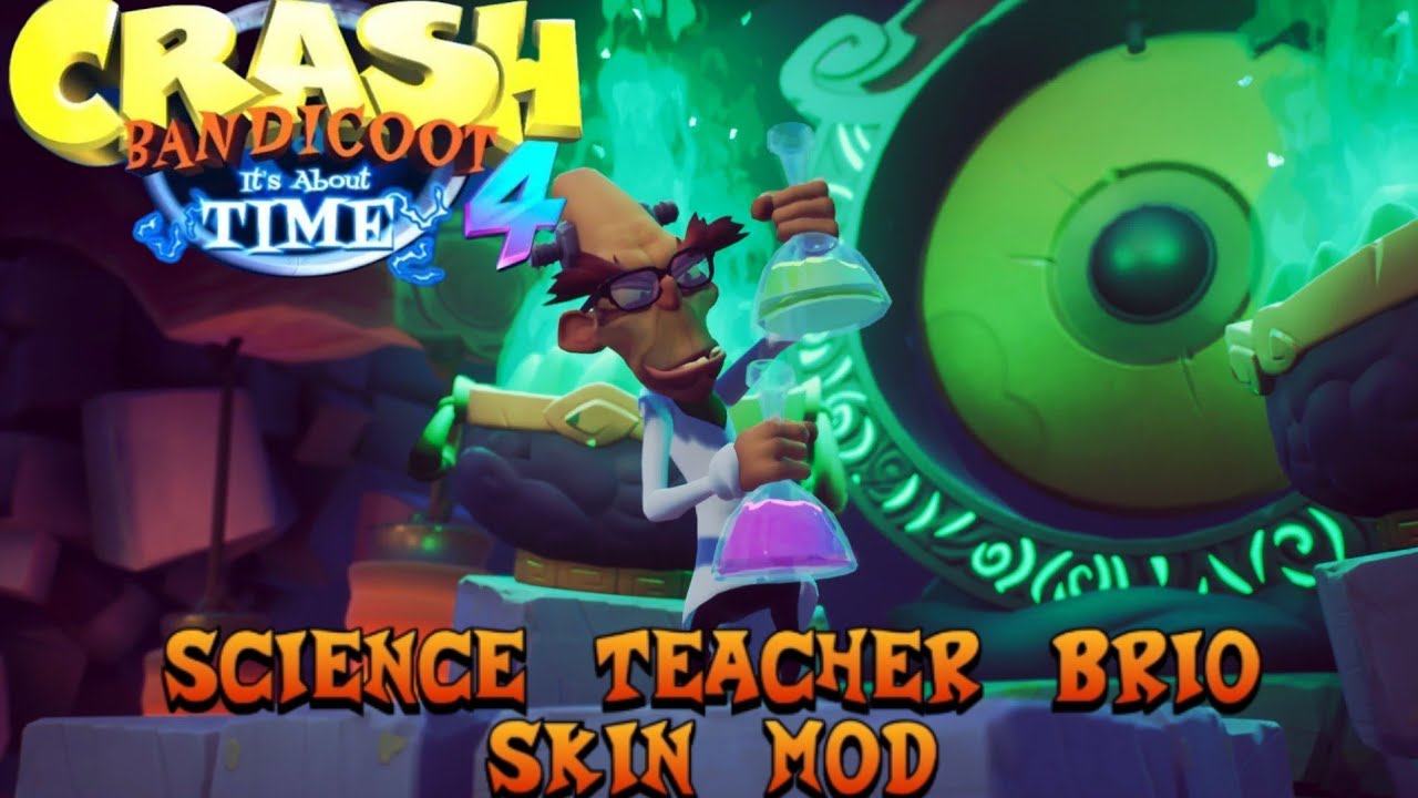 Crash Bandicoot 4 «It's About Time»: мод на скин Брио для учителя естественных наук