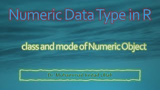 Numeric Data Type in R Language