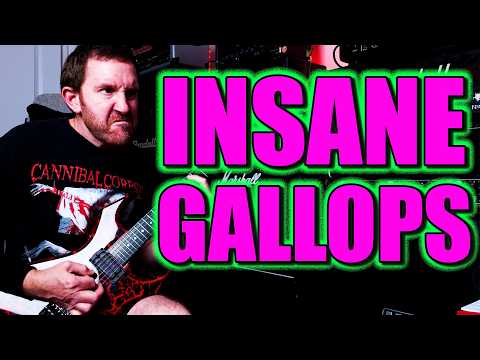 Insane 3 Notes Per String Gallops - Brutal Death Metal Guitar Lesson