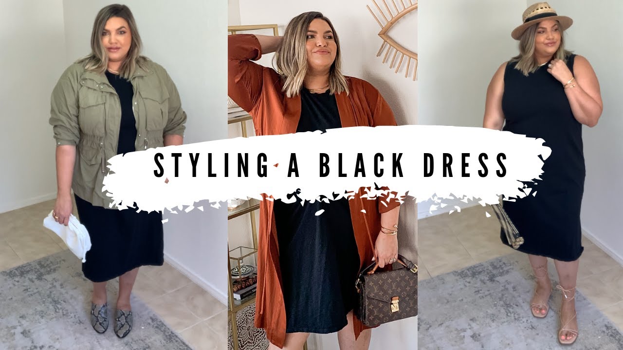 Styling A Black Dress | Plus Size Fashion | Plus Size Styling | How To Dress For Plus Size | Target