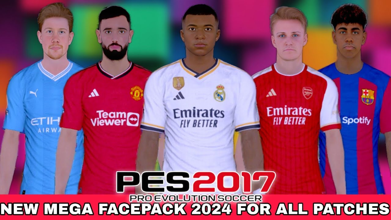 PES 2017 BIG FACEPACK UPDATE 2024 | Face pack New Look Season 2024 For All Patches