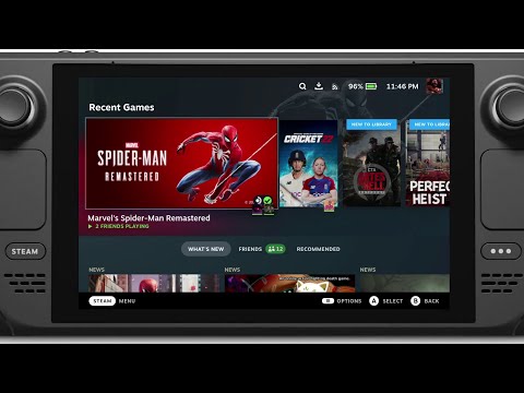 Marvel's Spider Man Remastered Steam Deck Gameplay - Free Roam