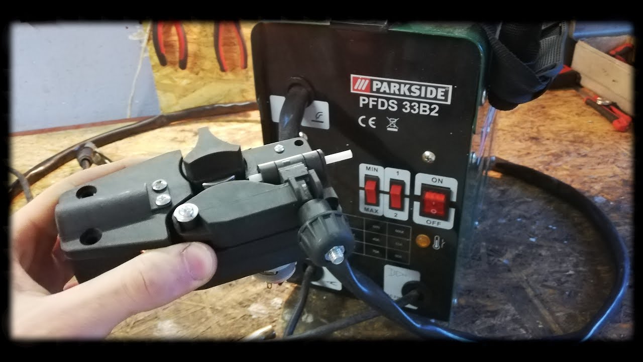 Naprawa taniej spawarki z LIDLa Parkside PFDS 33B2 - zepsuty podajnik drutu