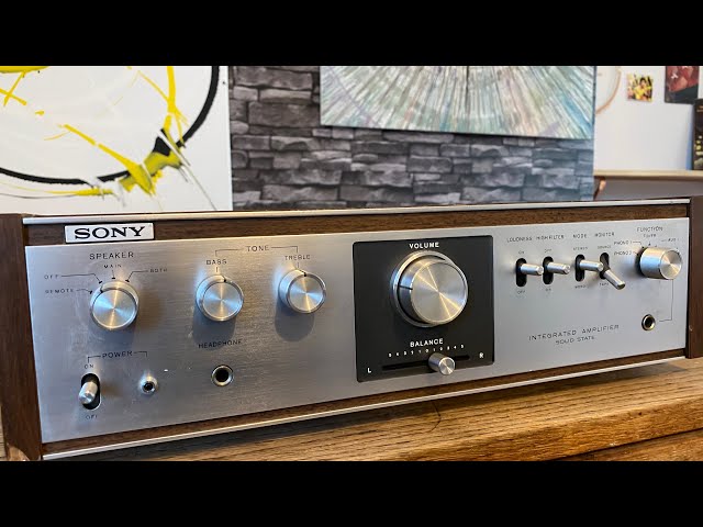 SONY TA- 1010 vintage amplifier (1971) does it sound good? - YouTube
