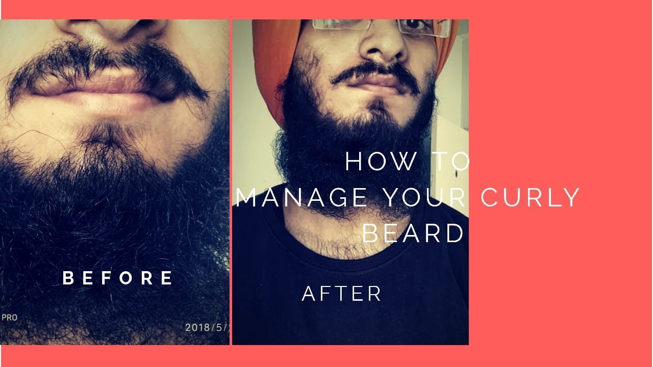 HOW TO MANAGE YOUR CURLY BEARD YouTube