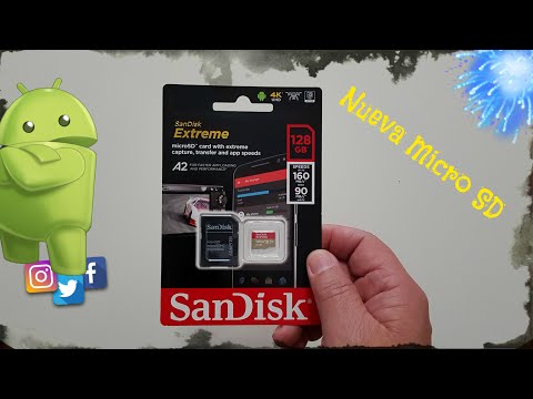 UNBOXING NUEVA MICRO SD SANDISK EXTREME 128GB A2, U3, V30, XC1