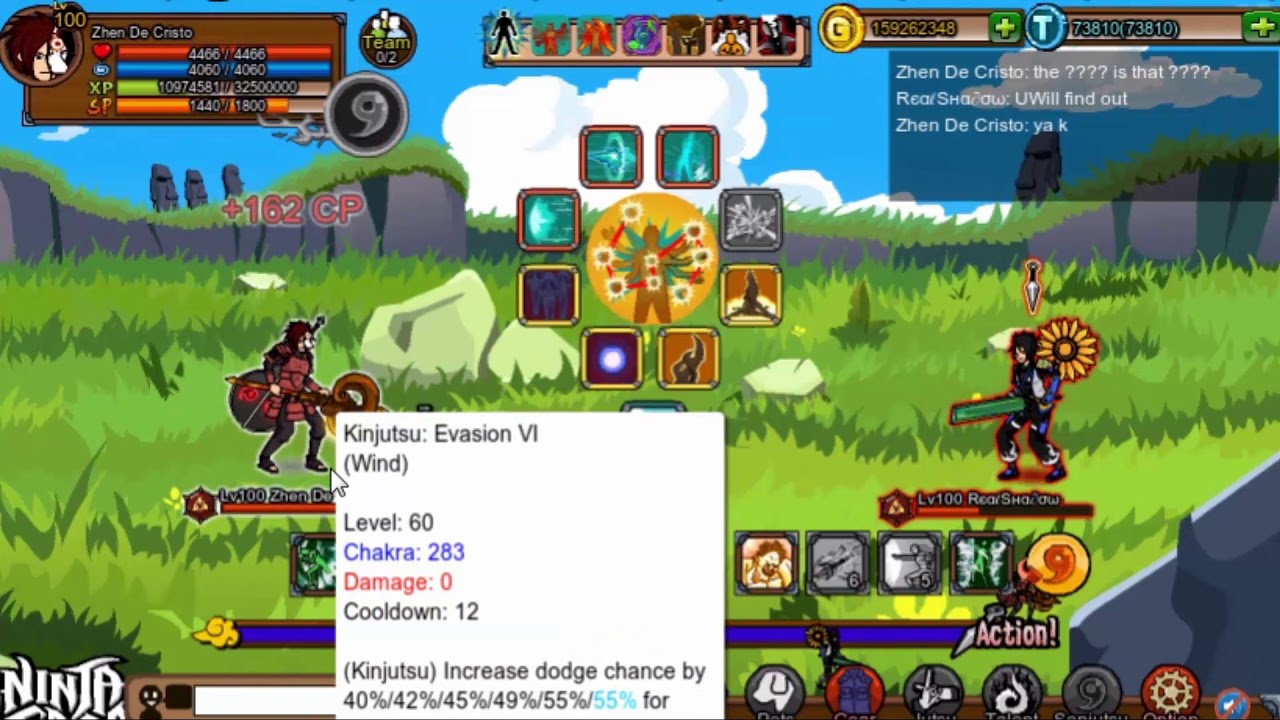 Ninja Saga PvP 2019- Zhen De Cristo vs RealShadow