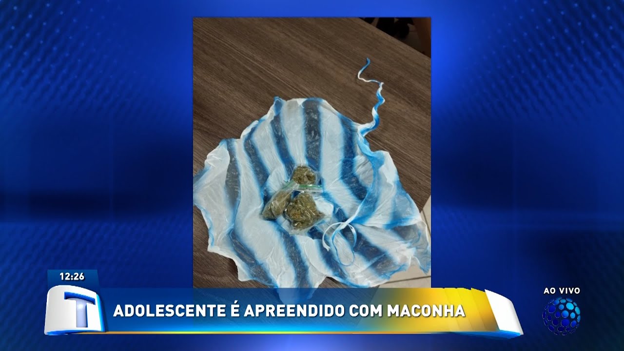 Adolescente apreendido com maconha no Parque Imperatriz | Tribuna da Massa (30/05/2022)