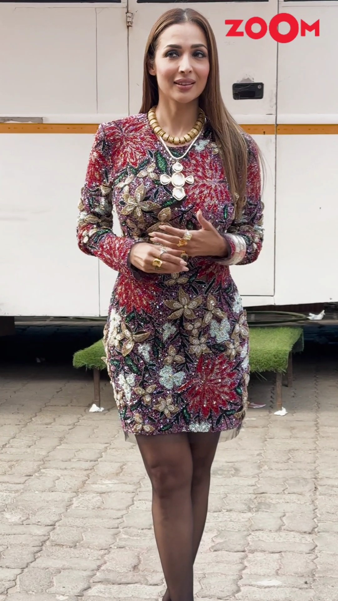 Malaika Arora sizzles in a STYLISH bodycon dress? #malaikarora #shorts