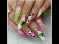 Acrylic Nails/Abstract/Geometric Design