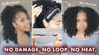 NO LOOP Feather Crochet Hack 🔥 | (Fast Install   Easy Removal) ft. Eayon Hair