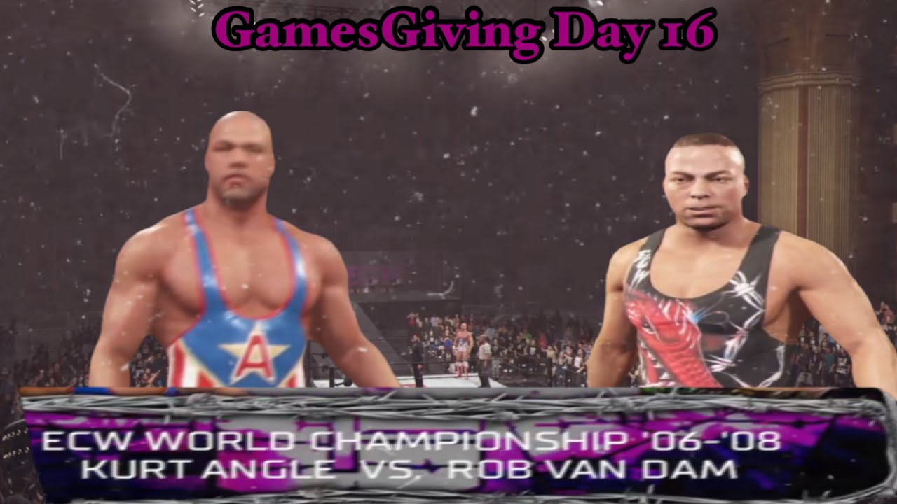 WWE2K25 Kurt Angle vs RVD ECW Heavyweight Championship Extreme Rules [GamesGiving Day 16]