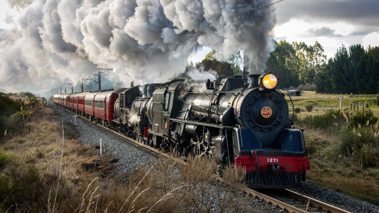 Double Headed Steam Storms the Trunk - The Main Trunk Steam Spectacular