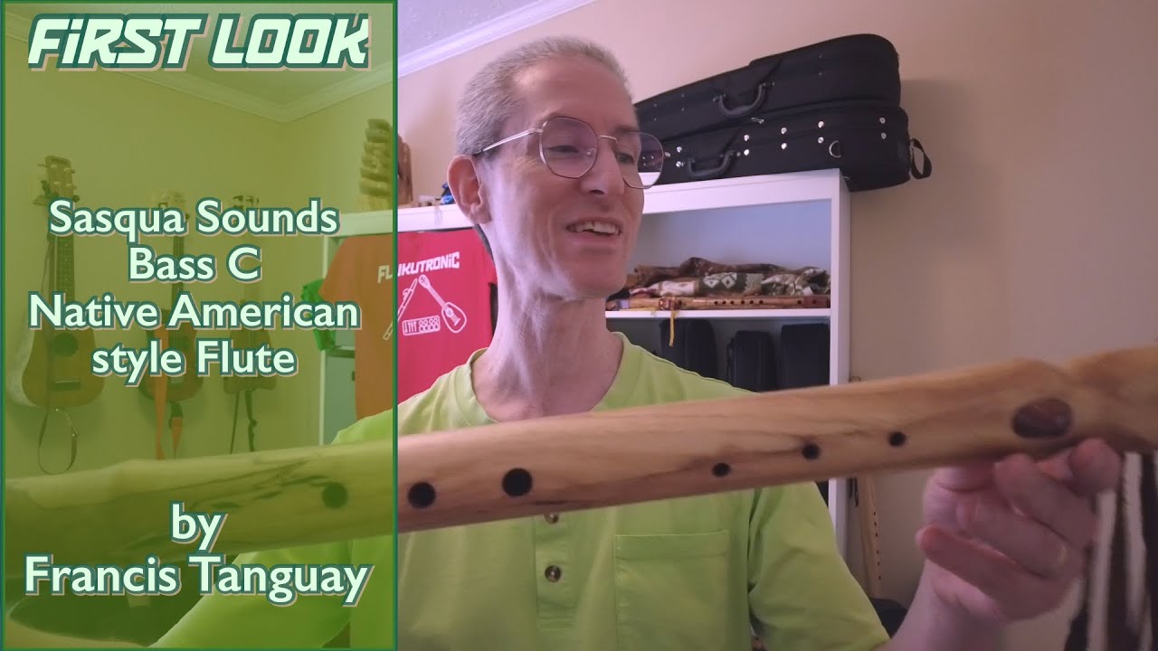 First Look: Sasqua Sounds Bass C Native American style Flute - YouTube