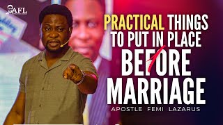 PRACTICAL THINGS TO PUT IN PLACE BEFORE MARRIAGE 1