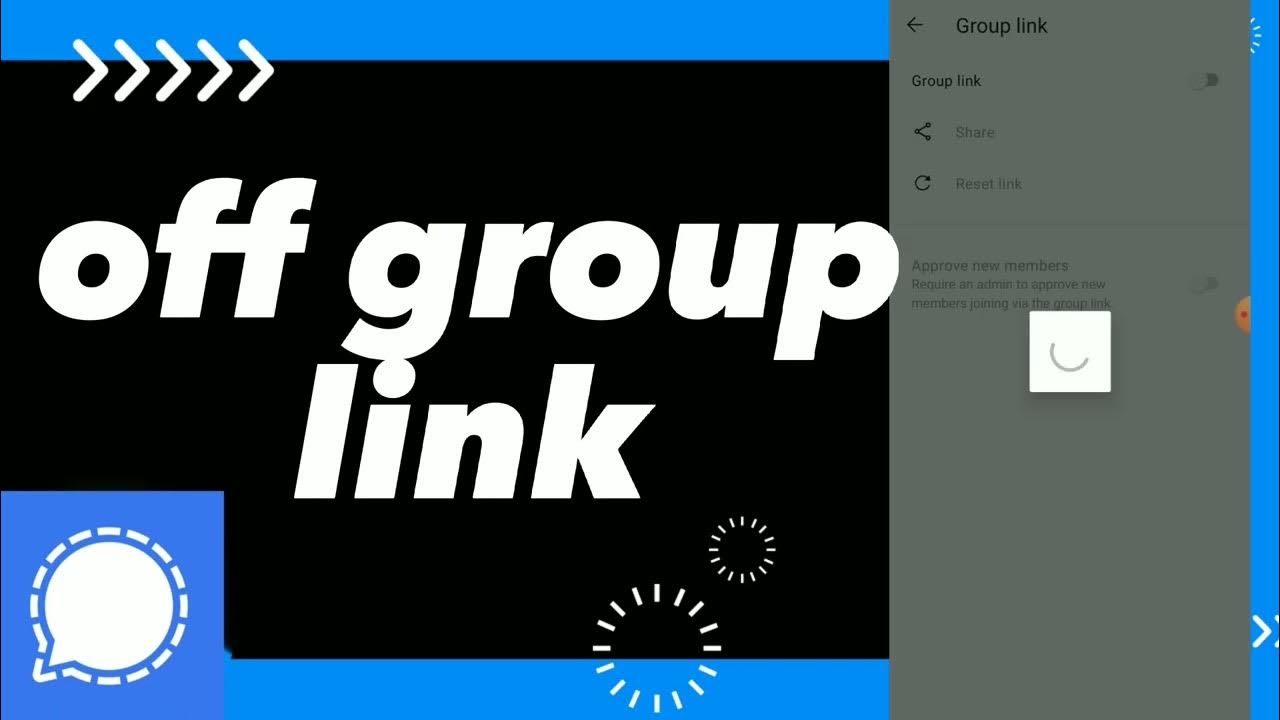 how-to-turn-off-group-link-on-signal-app-youtube