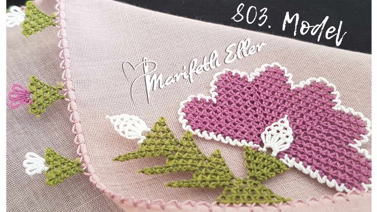 Büyüleyici Güzellikte Bir İğne Oyası Modelin Anlatımlı Yapılışı | 803. Model #iğneoyası