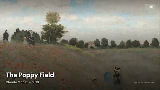 The Poppy Field — Claude Monet | 3 Hour Art Wallpaper 4K
