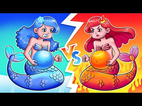 Hot And Cold Pregnant Mermaid - Taking Care Of Baby + More Zozobee Nursery Rhymes & Kids Songs
