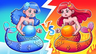 Hot And Cold Pregnant Mermaid - Taking Care Of Baby + More Zozobee Nursery Rhymes & Kids Songs