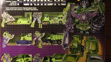 Review of Transformers G1 Devastator and how to tell an original box from a reissue or knock off box