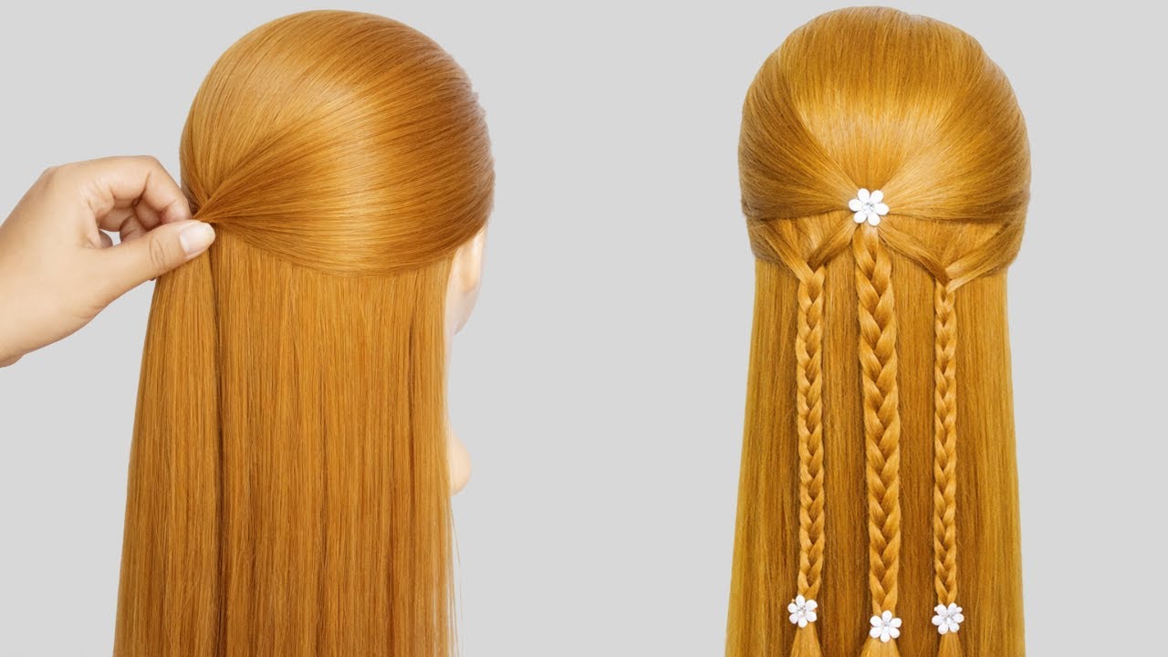 Long Hair Big Style Easy Quick Hairstyles for Daily & Party Looks 💖 | Modern Girls Hair Tutorial