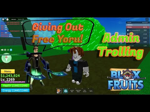 TROLLING WITH AN ADMIN!  Fox Fruits , Infinite Health , Mori