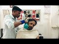 Ear Cleaning Head Massage and Neck Cracking with Mustard oil by Vikram   Indian Massage