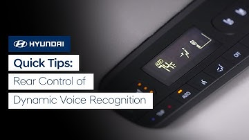 Quick Tips: Rear Control of Dynamic Voice Recognition | Bluelink | Hyundai