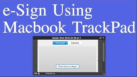 e-Sign using Macbook