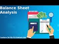 Lecture 16 understanding the basics of balance sheet and new way to look atanalyze balance sheet