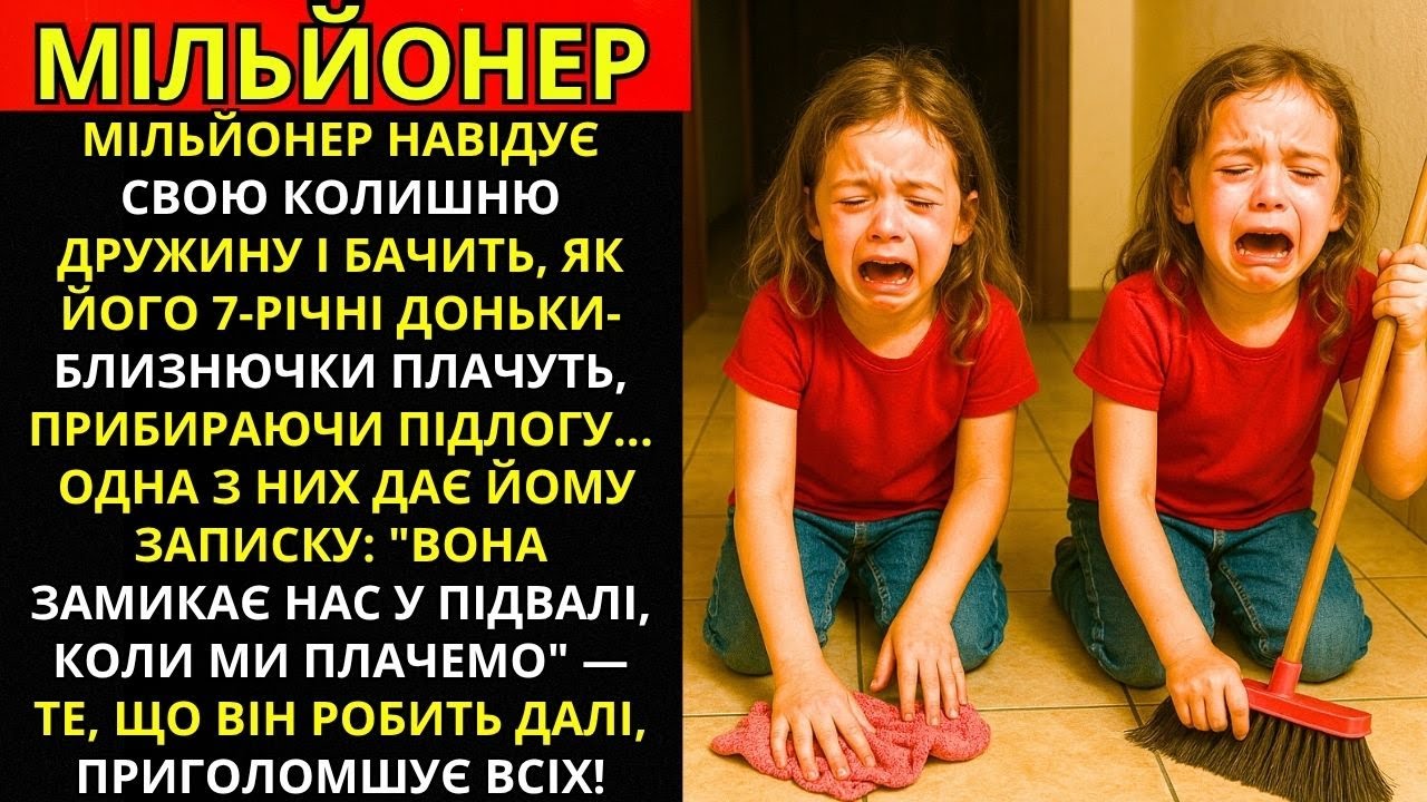 МІЛЬЙОНЕР ВІДВІДАВ КОЛИШНЮ І ПОБАЧИВ, ЯК ЇХНІ БЛИЗНЮЧКИ ПЛАЧУТЬ, МІСТЯЧИ ПІДЛОГУ...