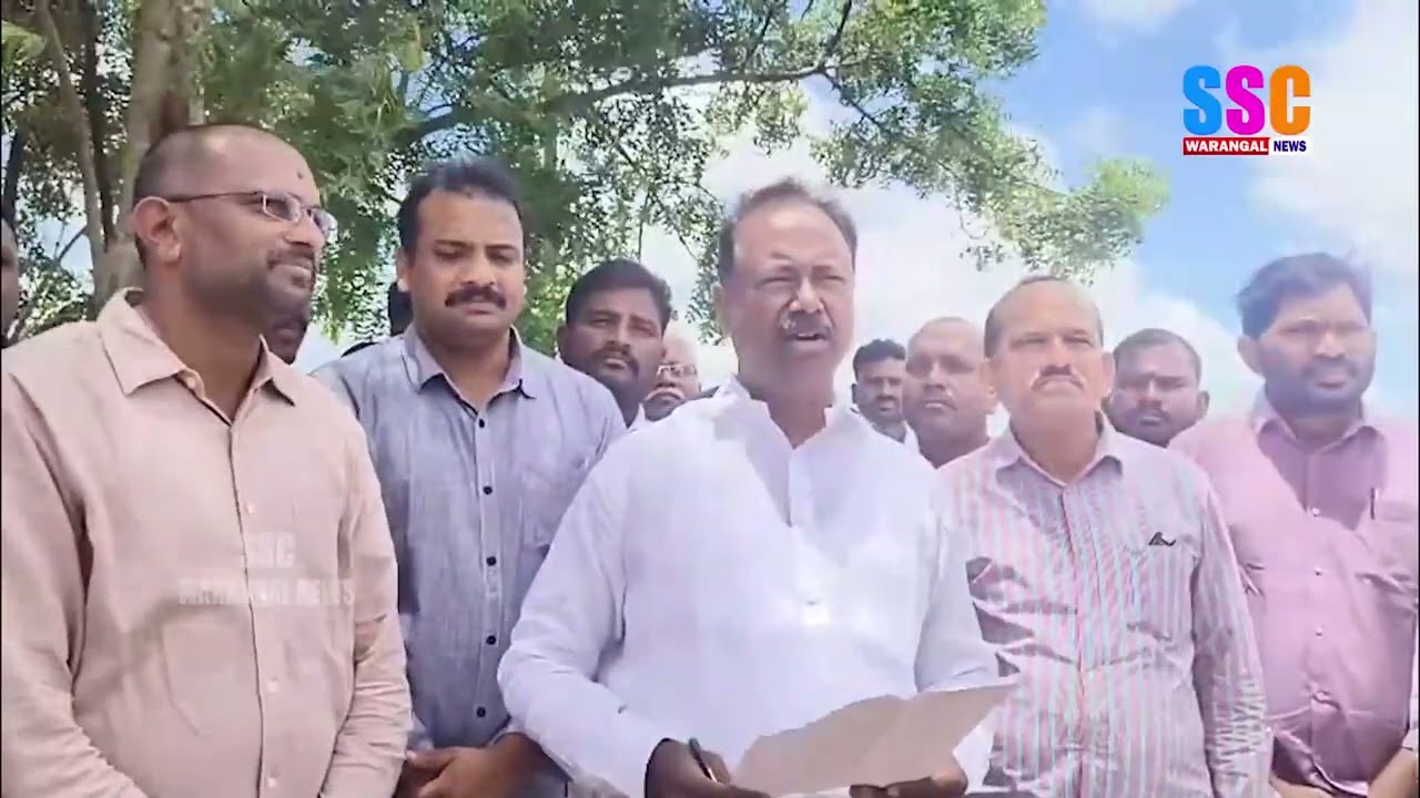 🏭 MLA Gandra Satyanarayana Rao Inspects Industrial Park Works at Mailaram Hills | SSC Warangal News